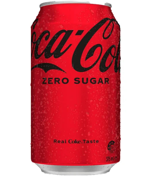 Coca-Cola Zero Sugar Soft Drink Can 375mL